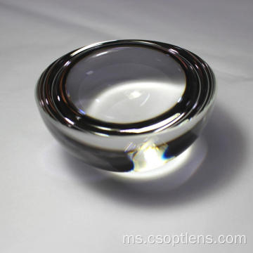 Lensa aspherik hemisfera kaca diameter 60 mm
